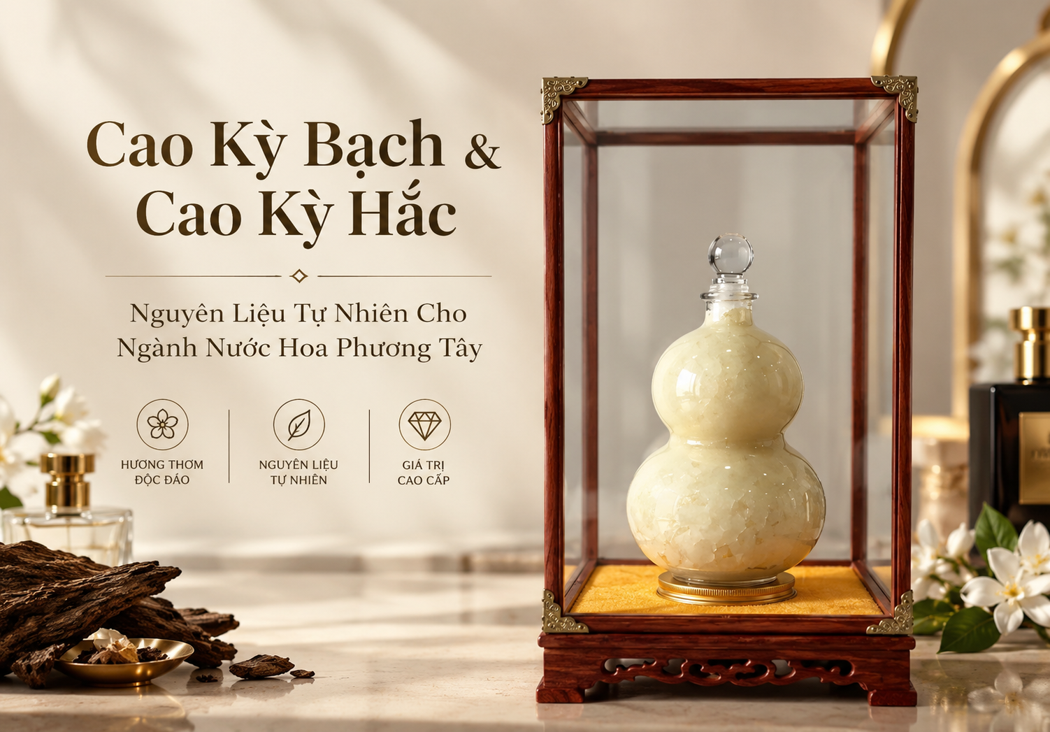 Cao Kỳ Bạch & Cao Kỳ Hắc - nguyên liệu tự nhiên cho ngành nước hoa phương Tây